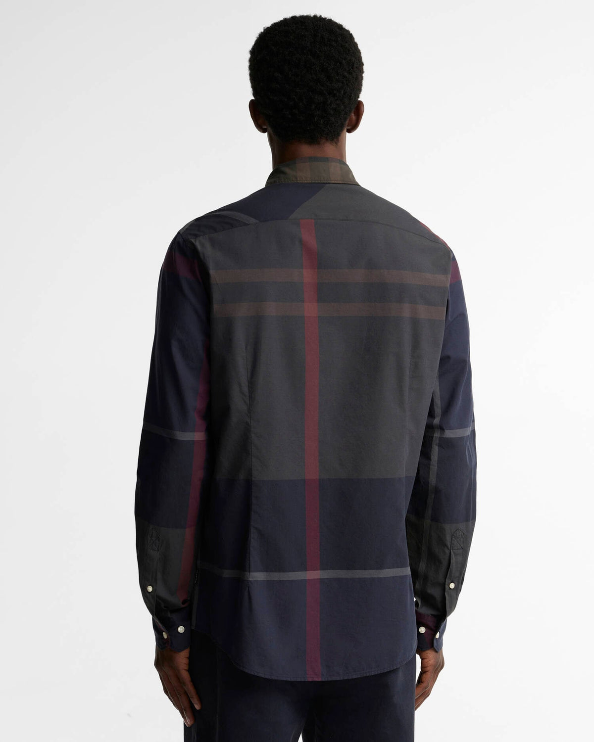 Oversized Tartan Dunoon Tailored Long-Sleeved Shirt