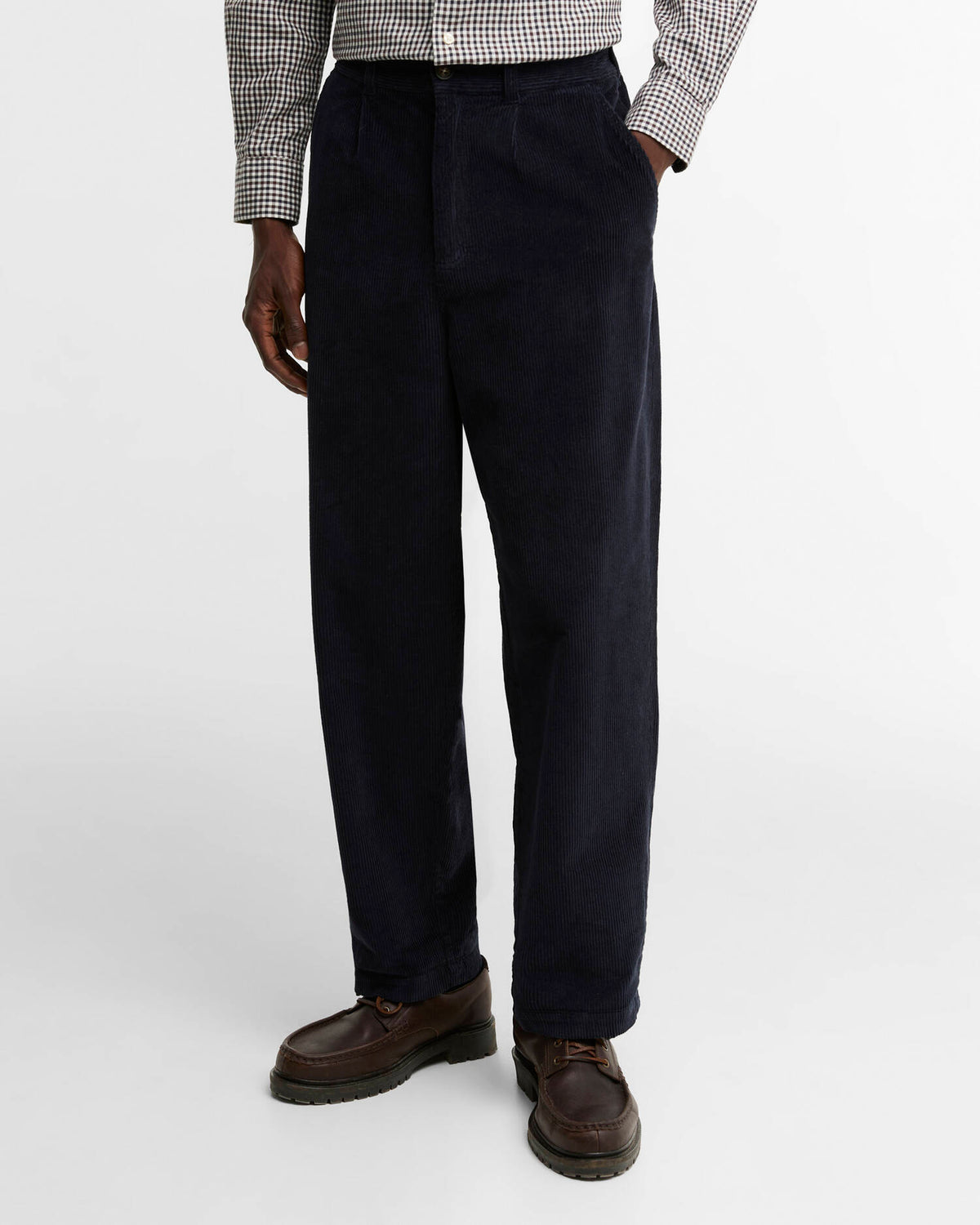 Stretch Cord Relaxed Trousers