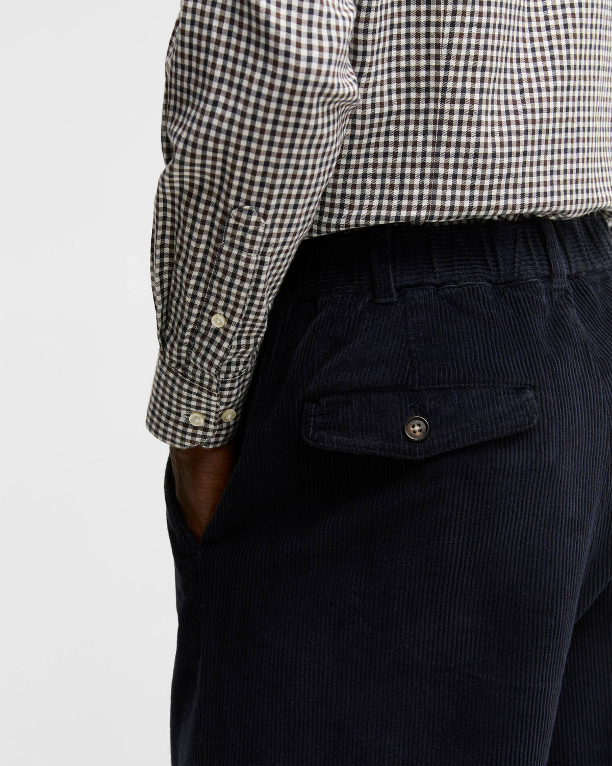 Stretch Cord Relaxed Trousers