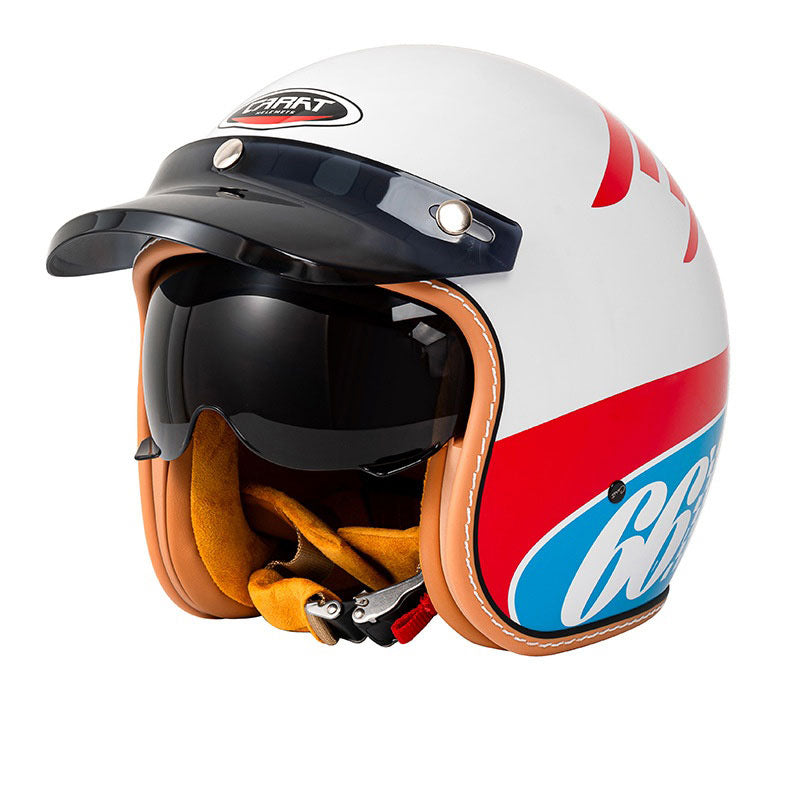 Retro open-face motorcycle helmet- H25