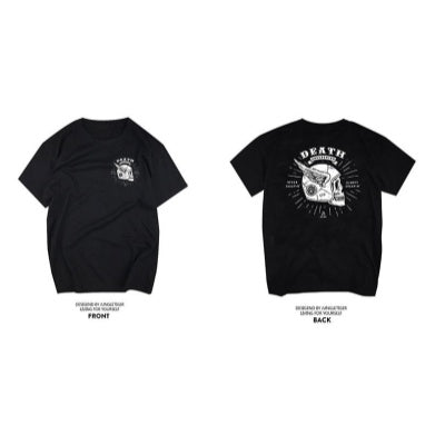 Men’s Vintage Biker Graphic Tee – Heavy Cotton Motorcycle T-Shirt-T01