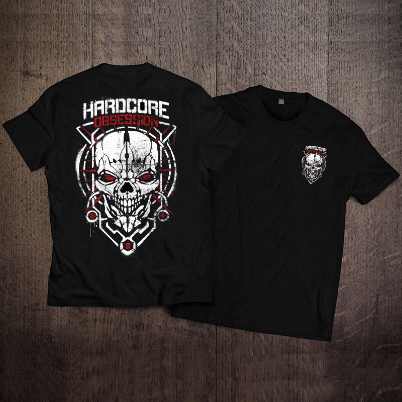 Men’s Vintage Biker Graphic Tee – Heavy Cotton Motorcycle T-Shirt-T01
