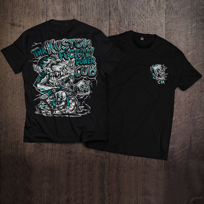Men’s Vintage Biker Graphic Tee – Heavy Cotton Motorcycle T-Shirt-T01