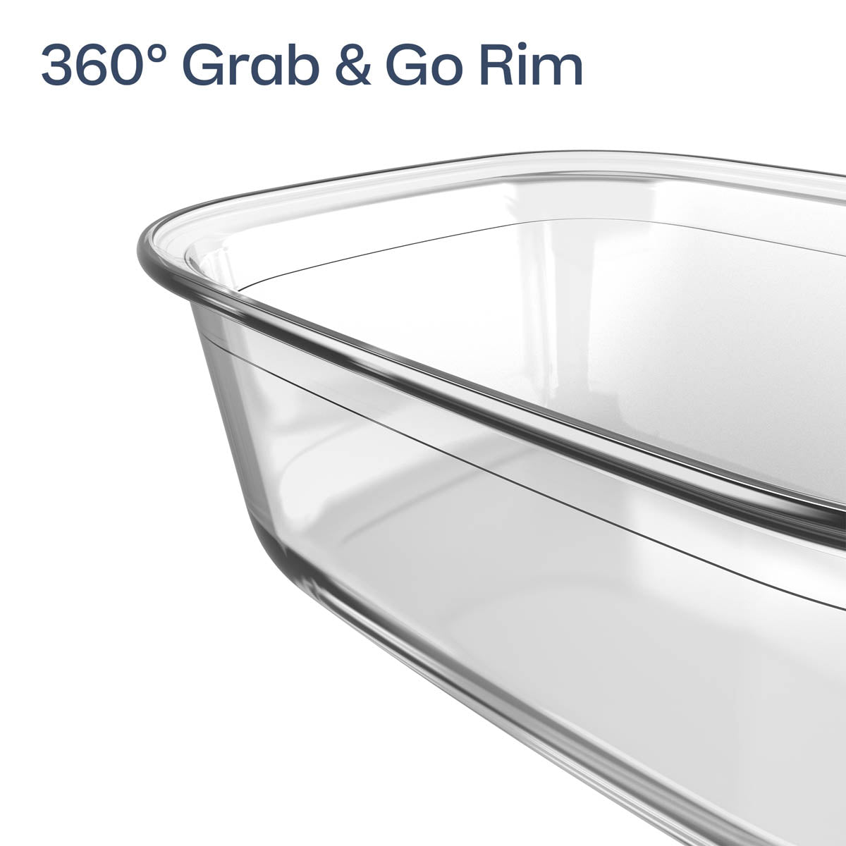 Glass Food Storage Container | Rectangular Large