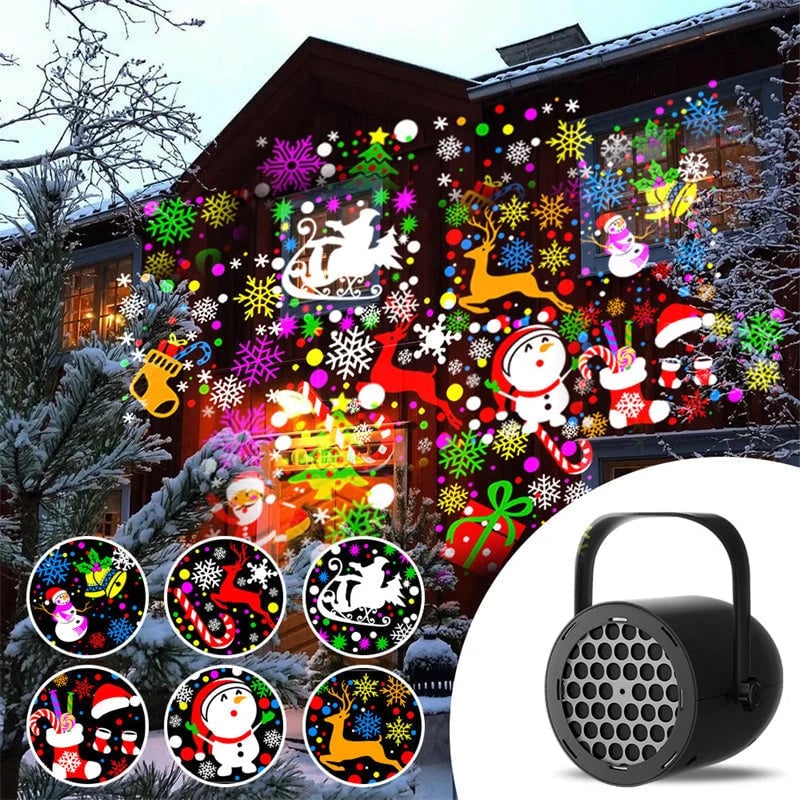 🎁2026 New Arrivals 49% OFF💥16-Pattern USB Christmas Projector Light – high-definition projection, USB powered & adjustable angle🎅🌟
