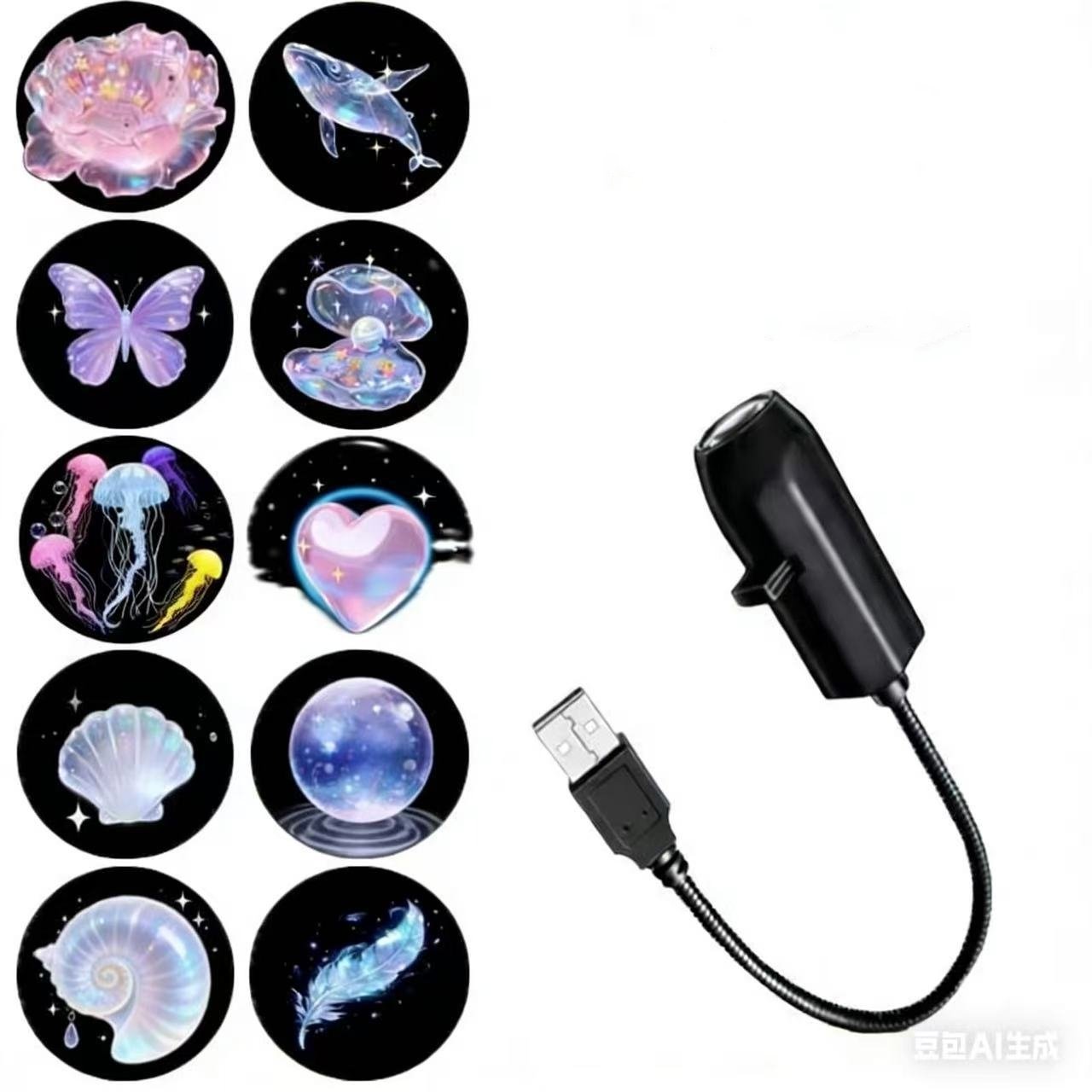 Plug-&-Play HD Christmas Projector – 6 or 10 Festive Scenes