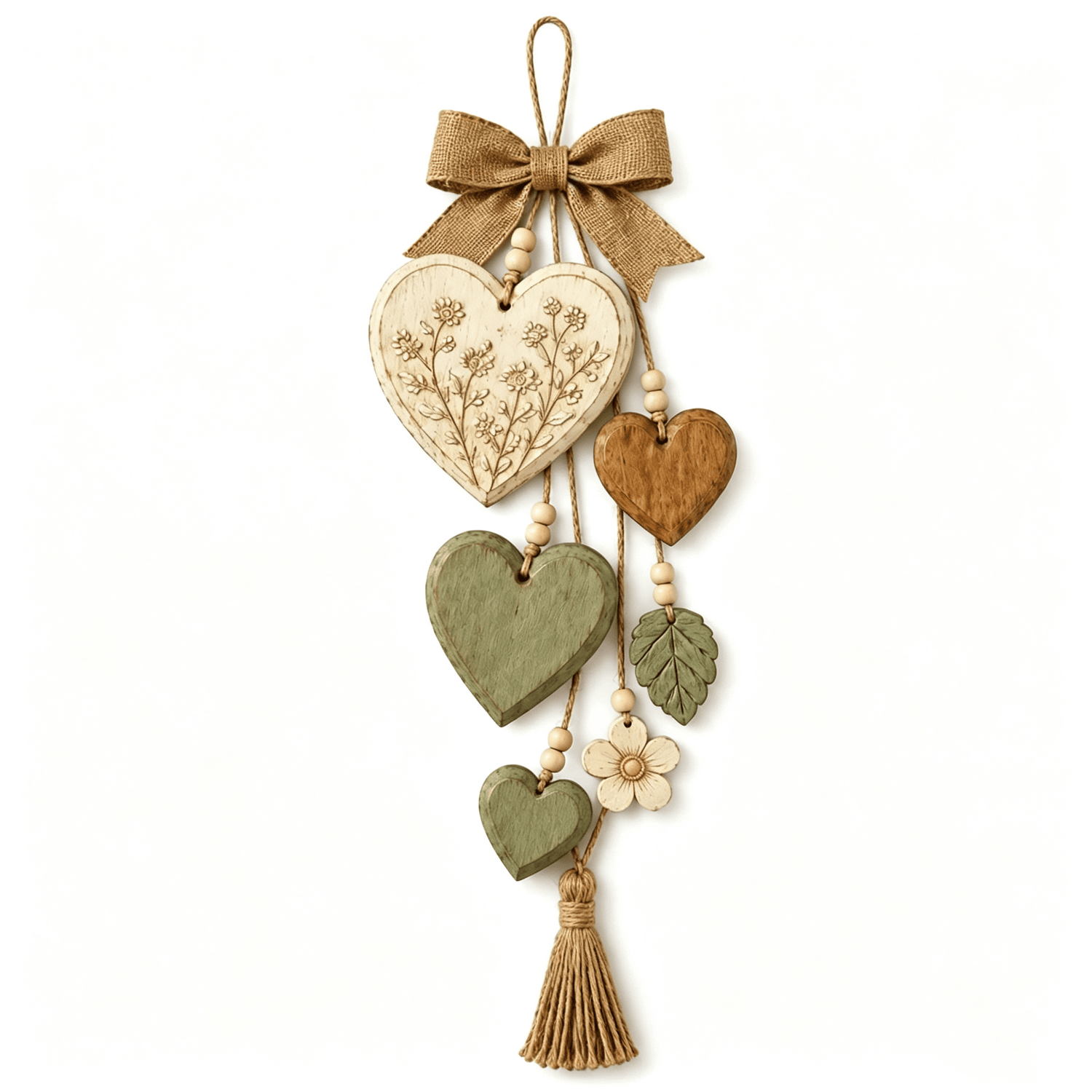 🍂🤎Hanging Heart Wall Decor