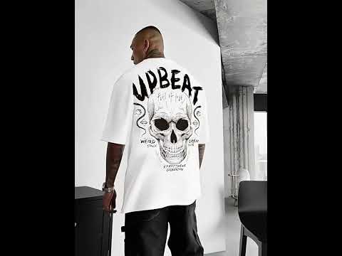 Men’s Gothic Skull Graphic T-Shirt – T04