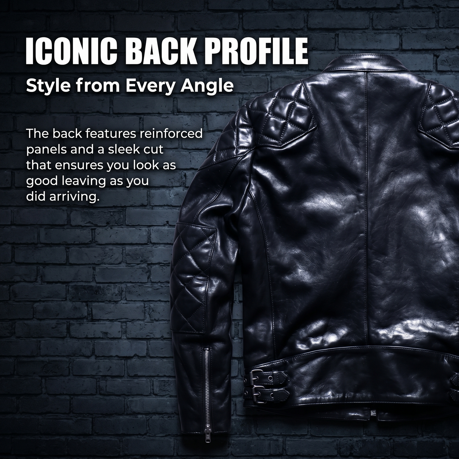 Beckham casual genuine leather jacket -J23