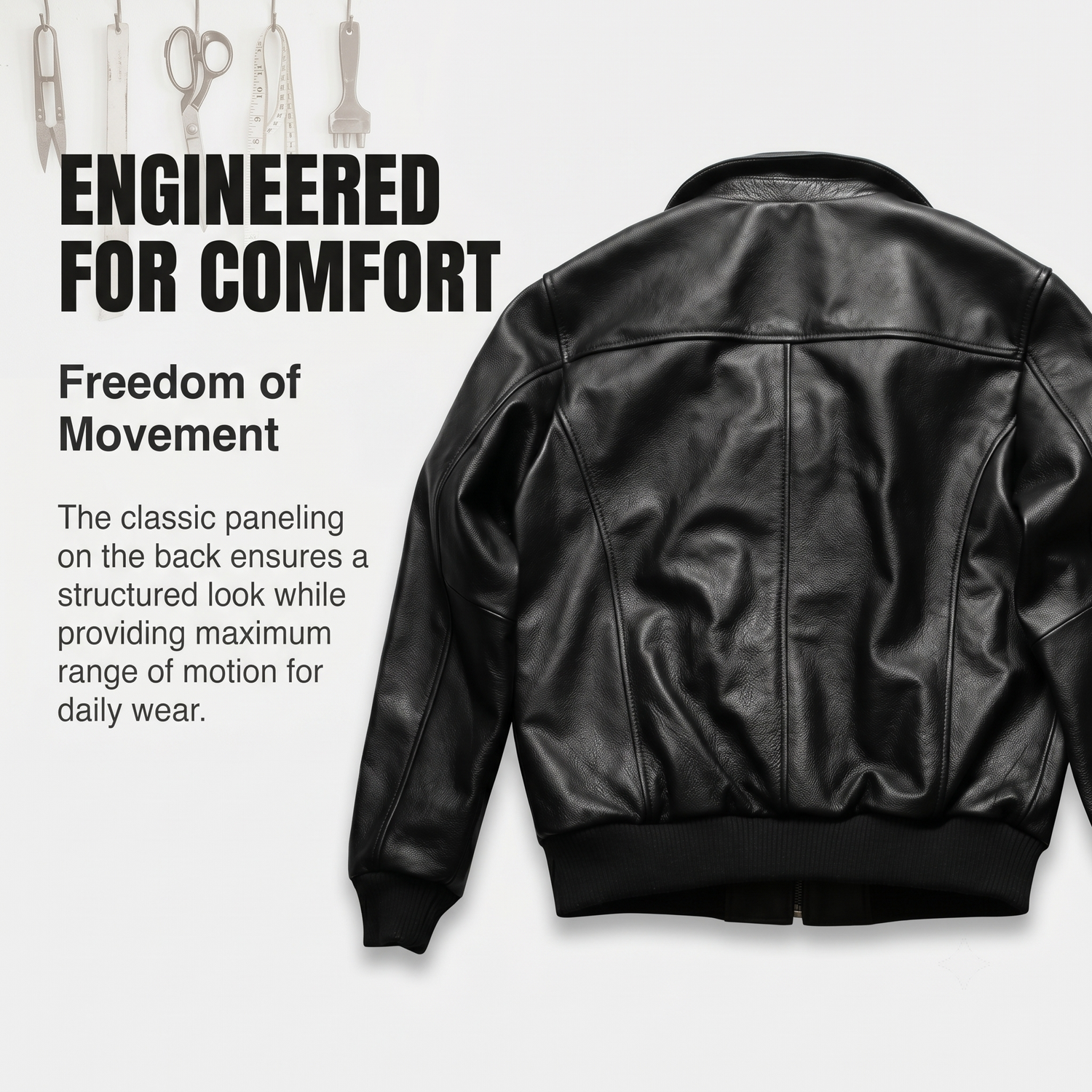G1 Genuine Leather Bomber Jacket - J49
