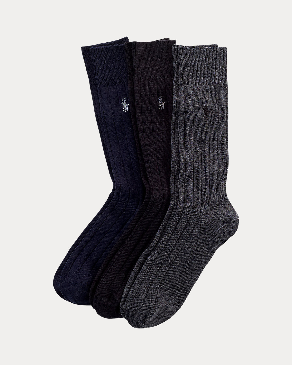 Ribbed Cotton-Blend Trouser Sock 3-Pack