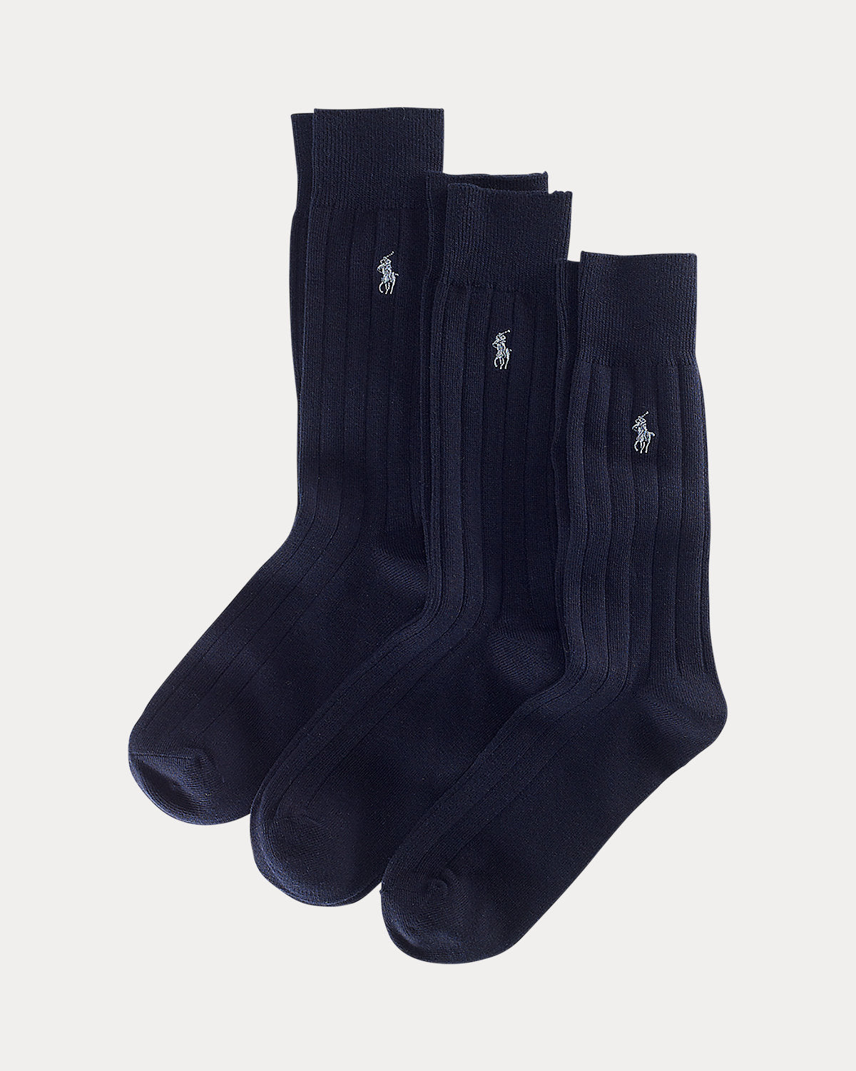 Ribbed Cotton-Blend Trouser Sock 3-Pack