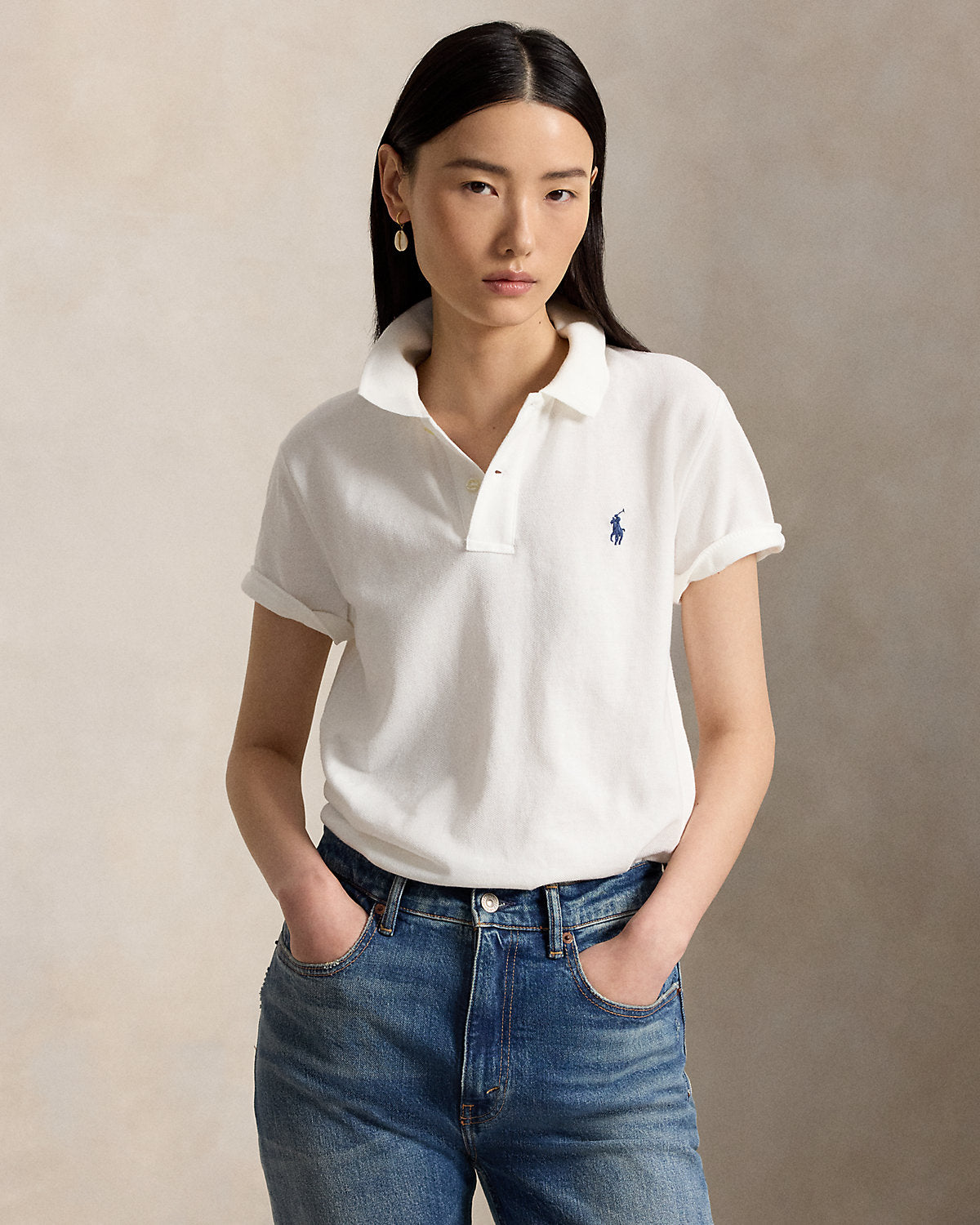The Iconic Classic Fit Mesh Polo Shirt