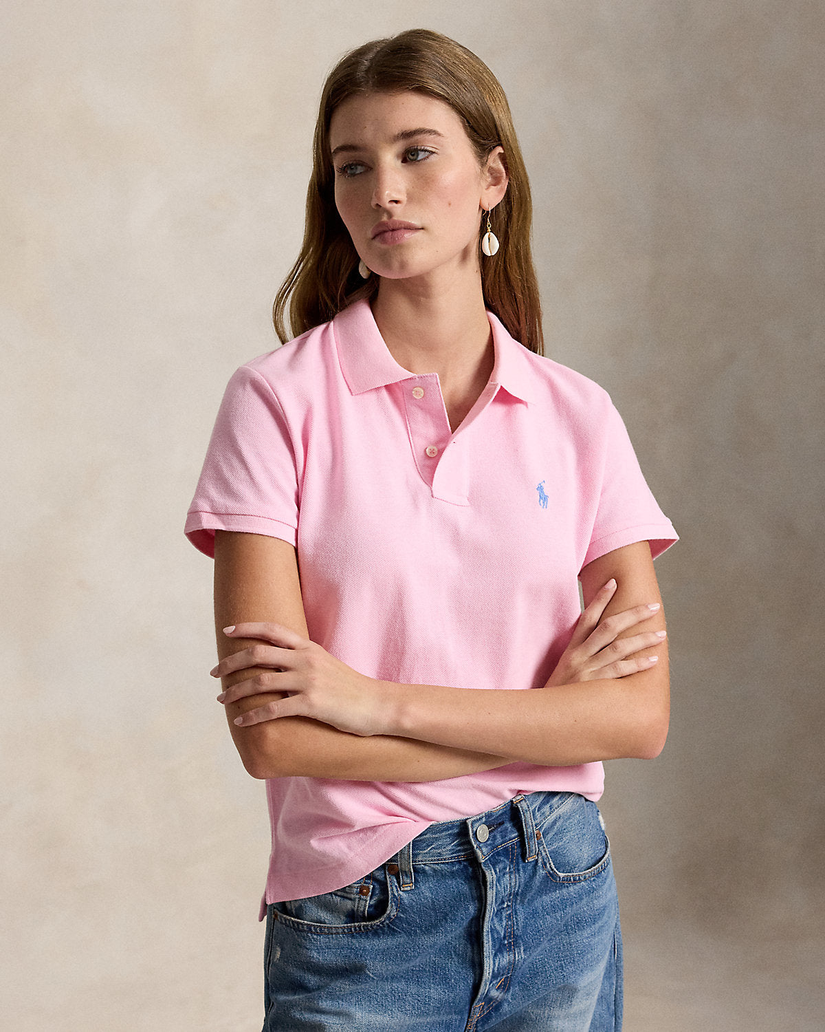 The Iconic Classic Fit Mesh Polo Shirt