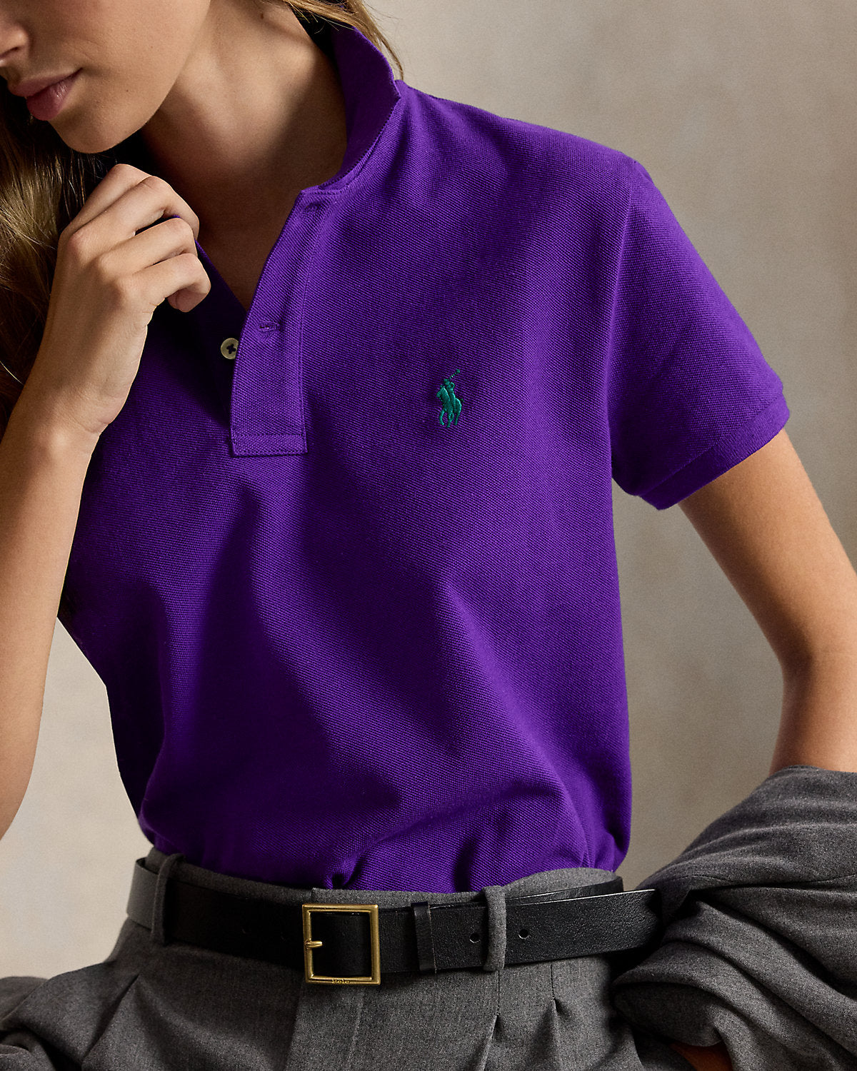 The Iconic Classic Fit Mesh Polo Shirt