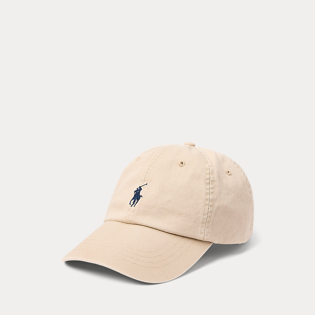 Cotton Chino Baseball Cap Nubuck/Relay Blue