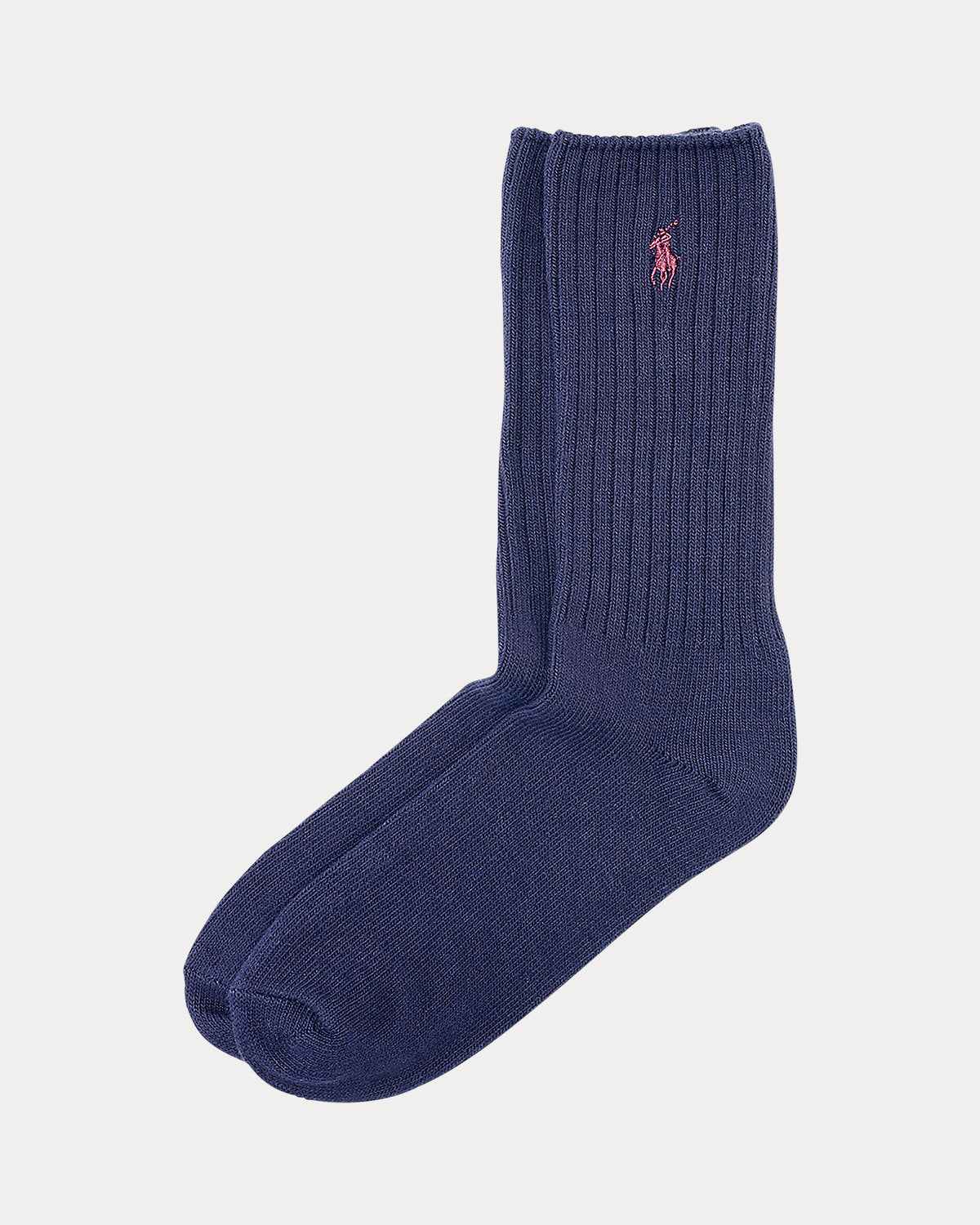 Signature Pony Cotton-Blend Crew Socks