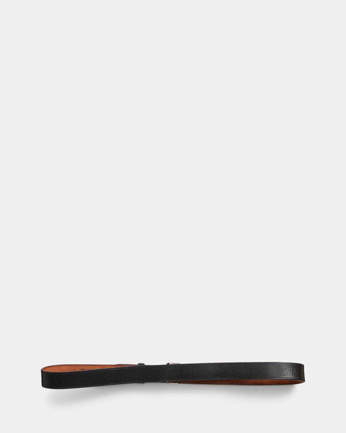 Slider-Buckle Leather Belt