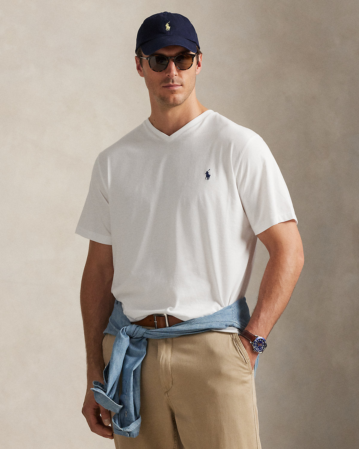 Jersey V-Neck T-Shirt