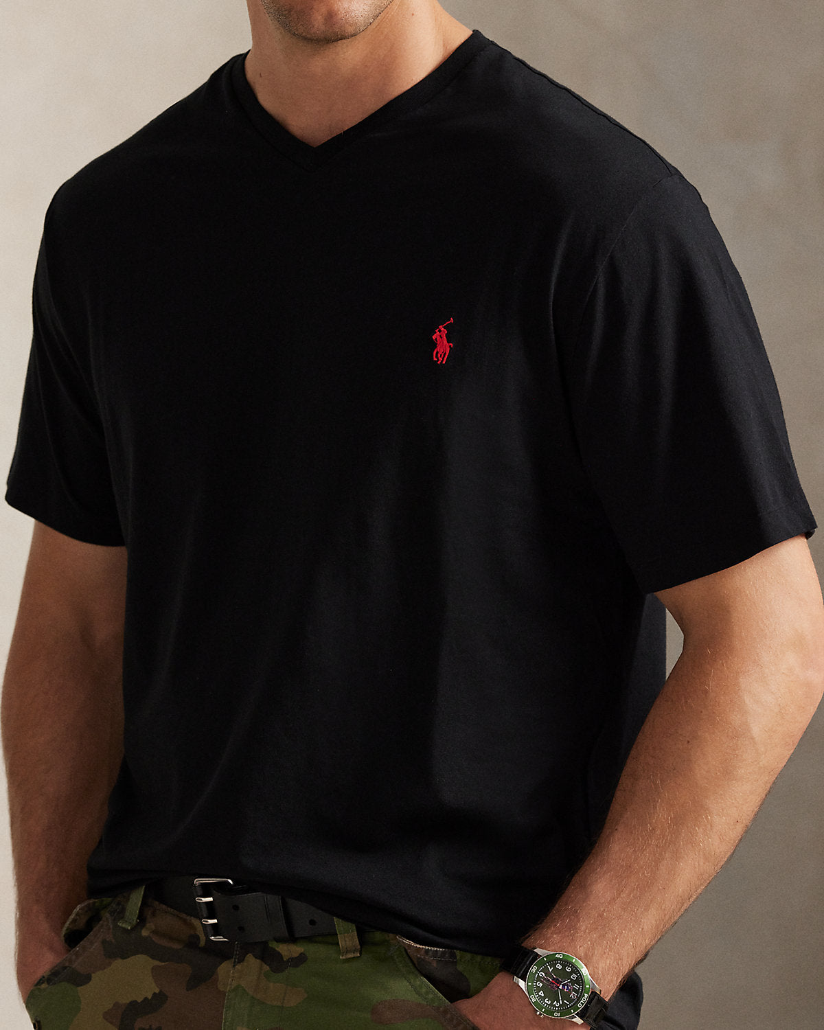 Jersey V-Neck T-Shirt