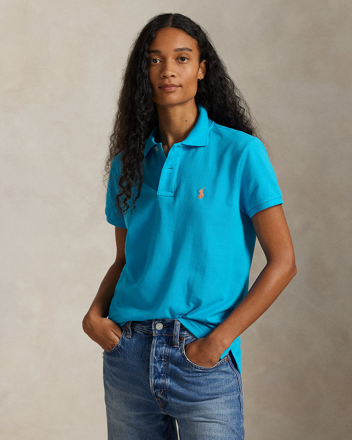 The Iconic Classic Fit Mesh Polo Shirt