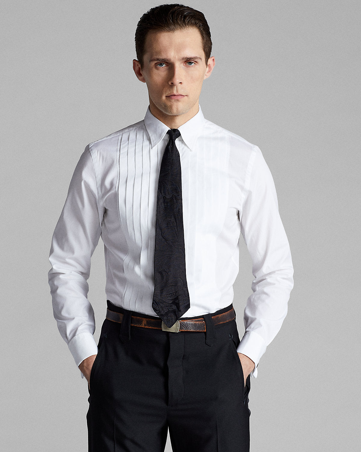 Slim Fit French Cuff Tuxedo Shirt
