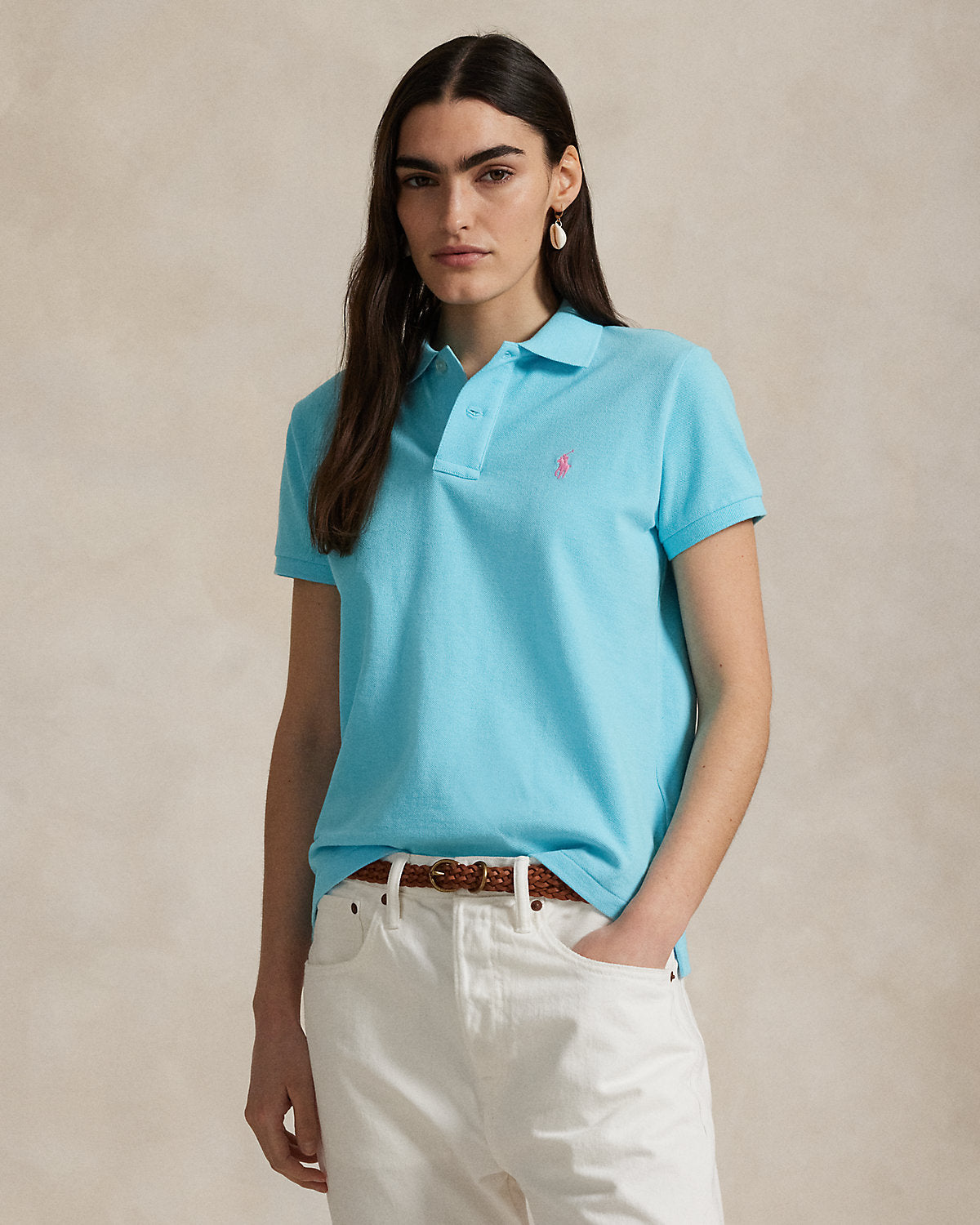 The Iconic Classic Fit Mesh Polo Shirt