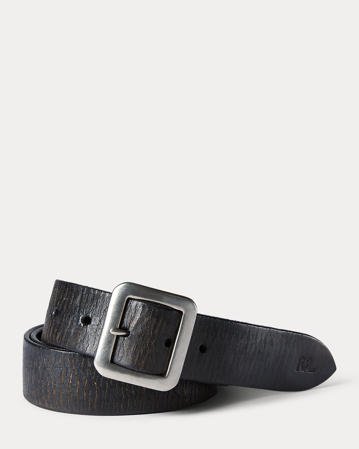Hand-Burnished Leather Belt