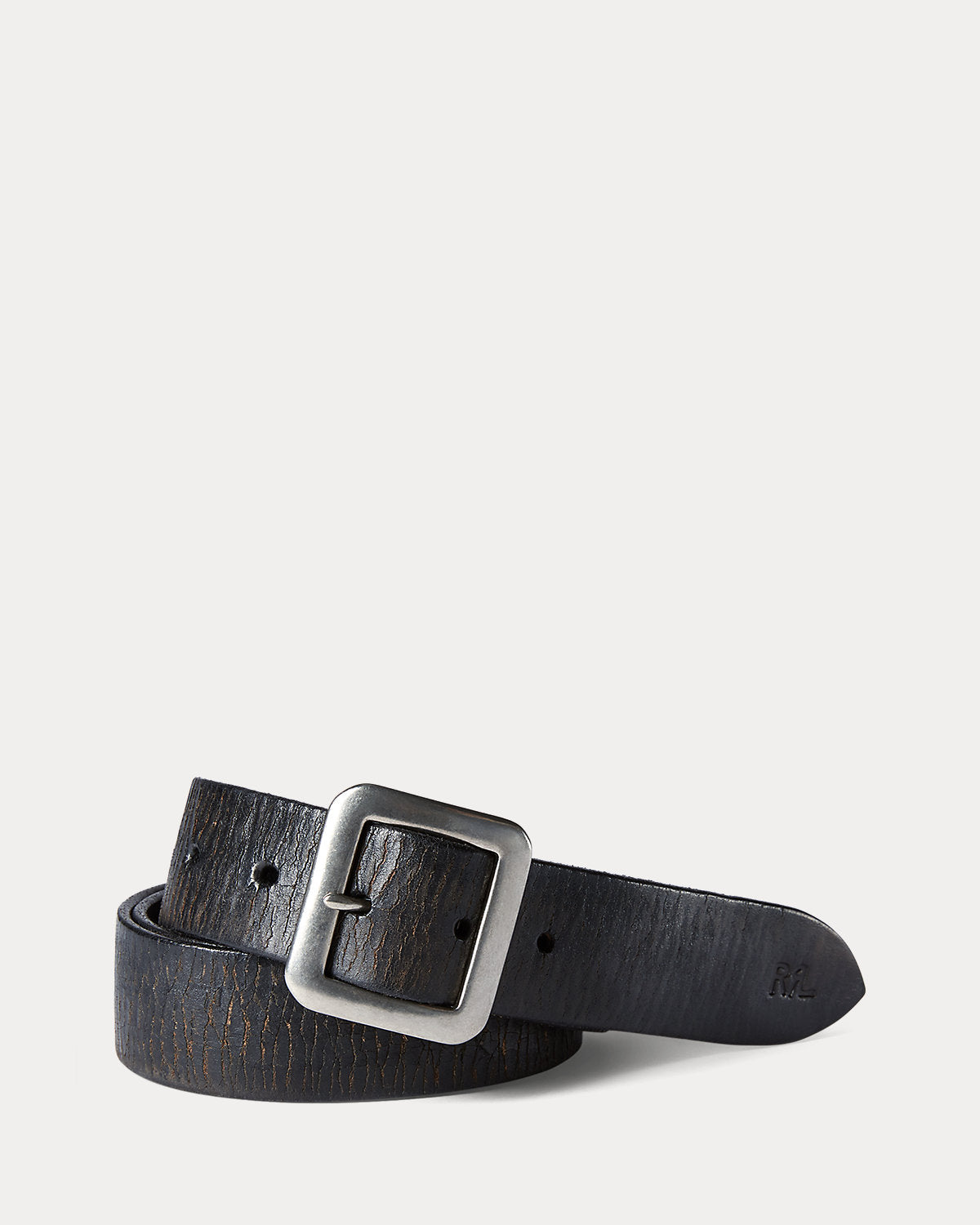 Hand-Burnished Leather Belt
