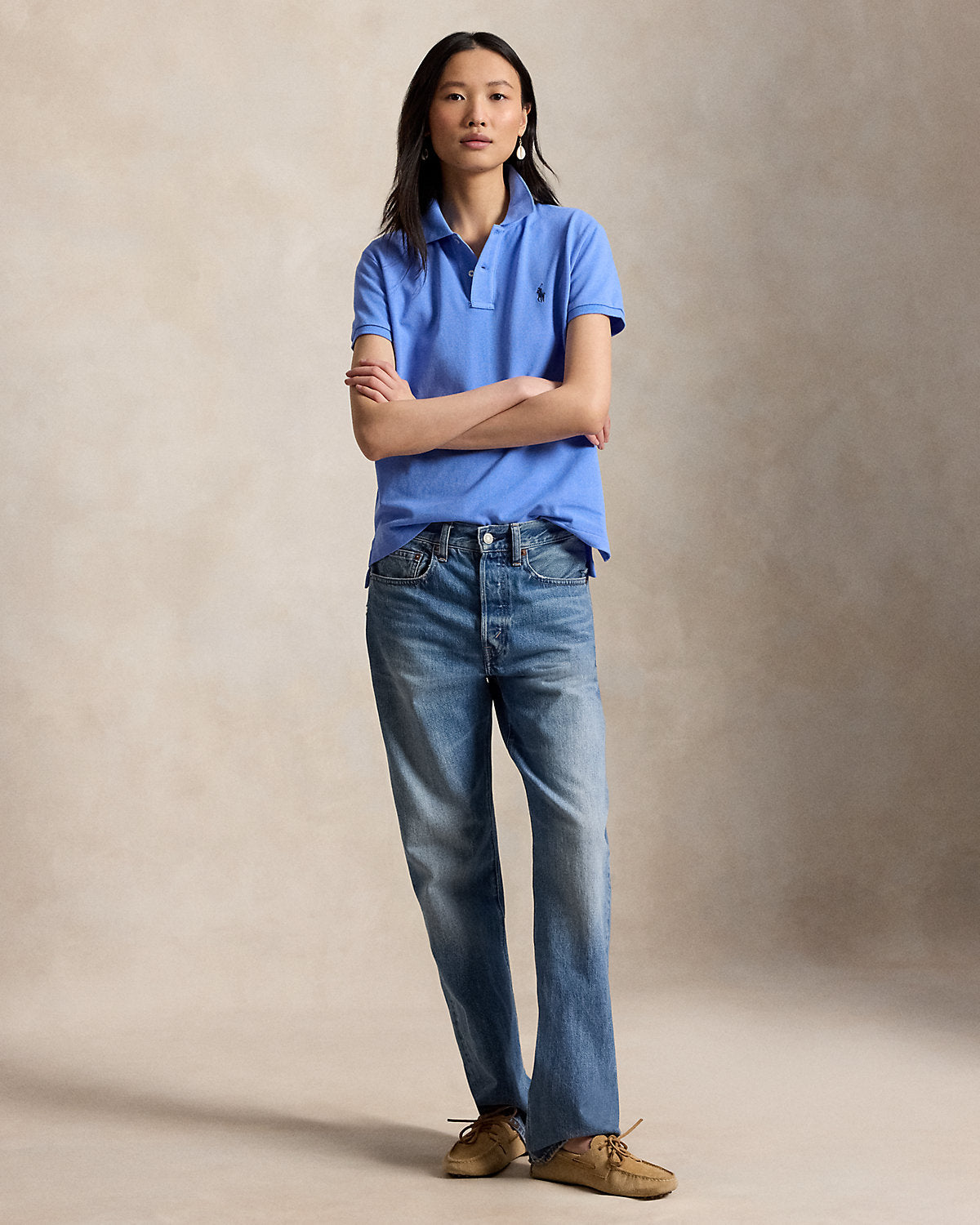 The Iconic Classic Fit Mesh Polo Shirt