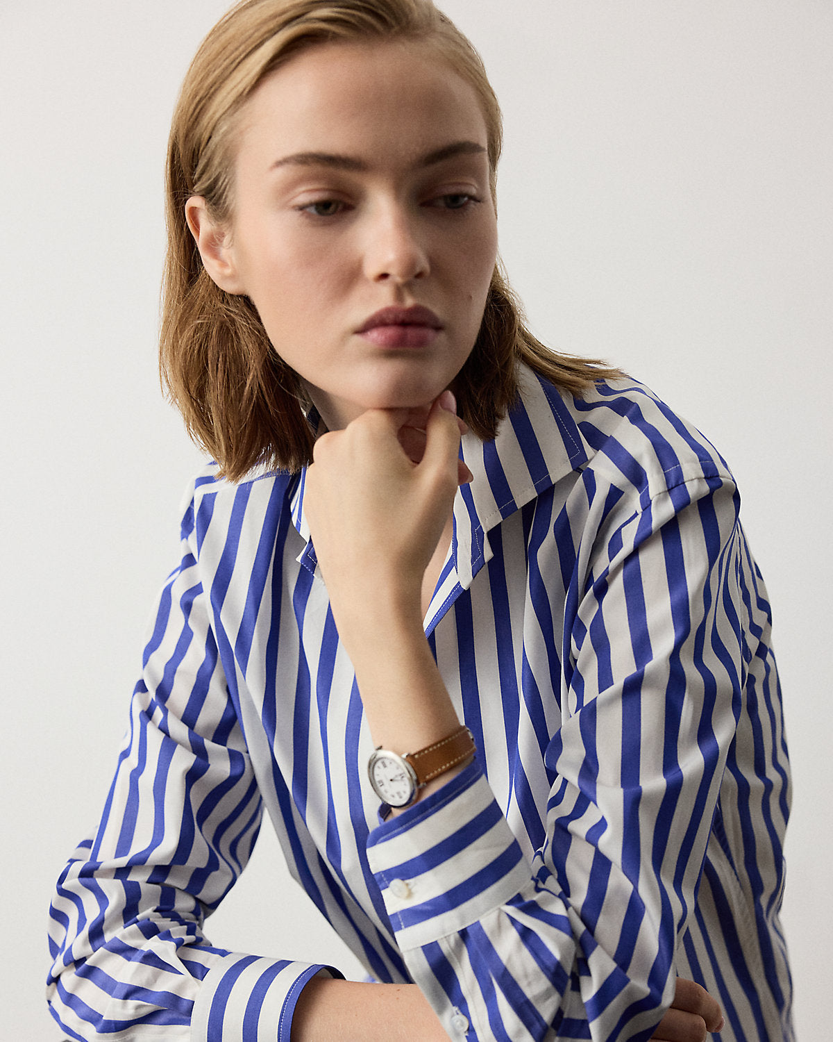 Capri Relaxed Fit Striped Cotton Shirt