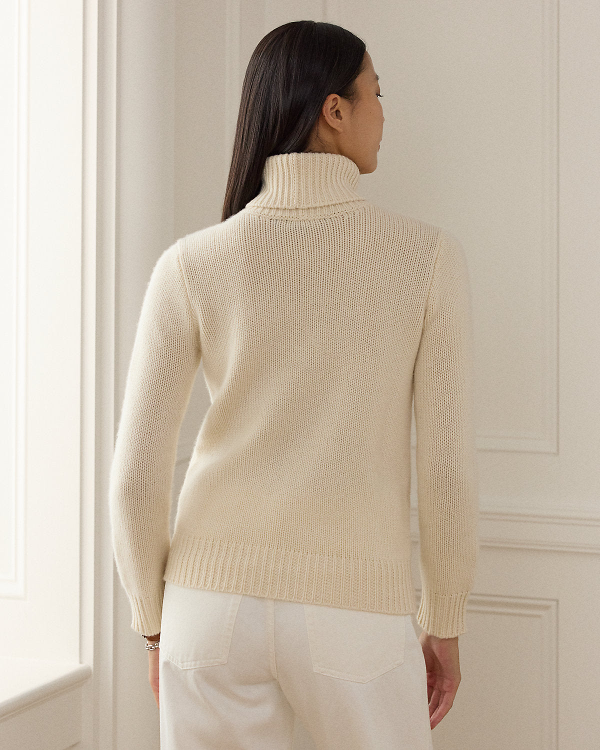 Flag Cashmere Turtleneck Sweater