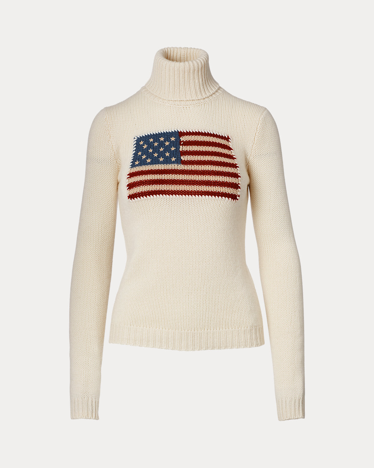 Flag Cashmere Turtleneck Sweater