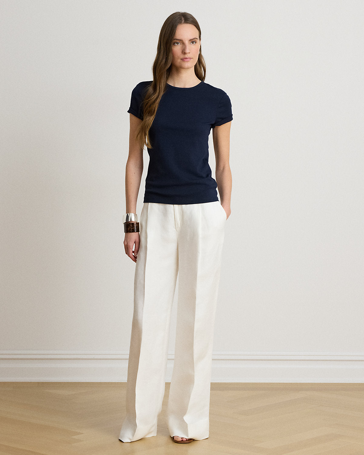 Stretch Cotton Tee