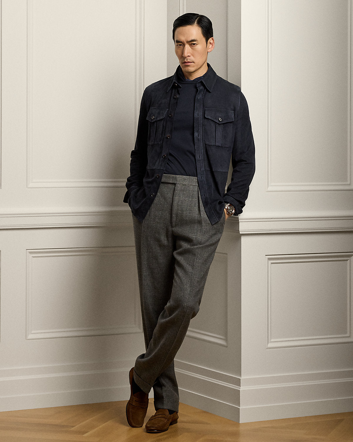 Suede Overshirt