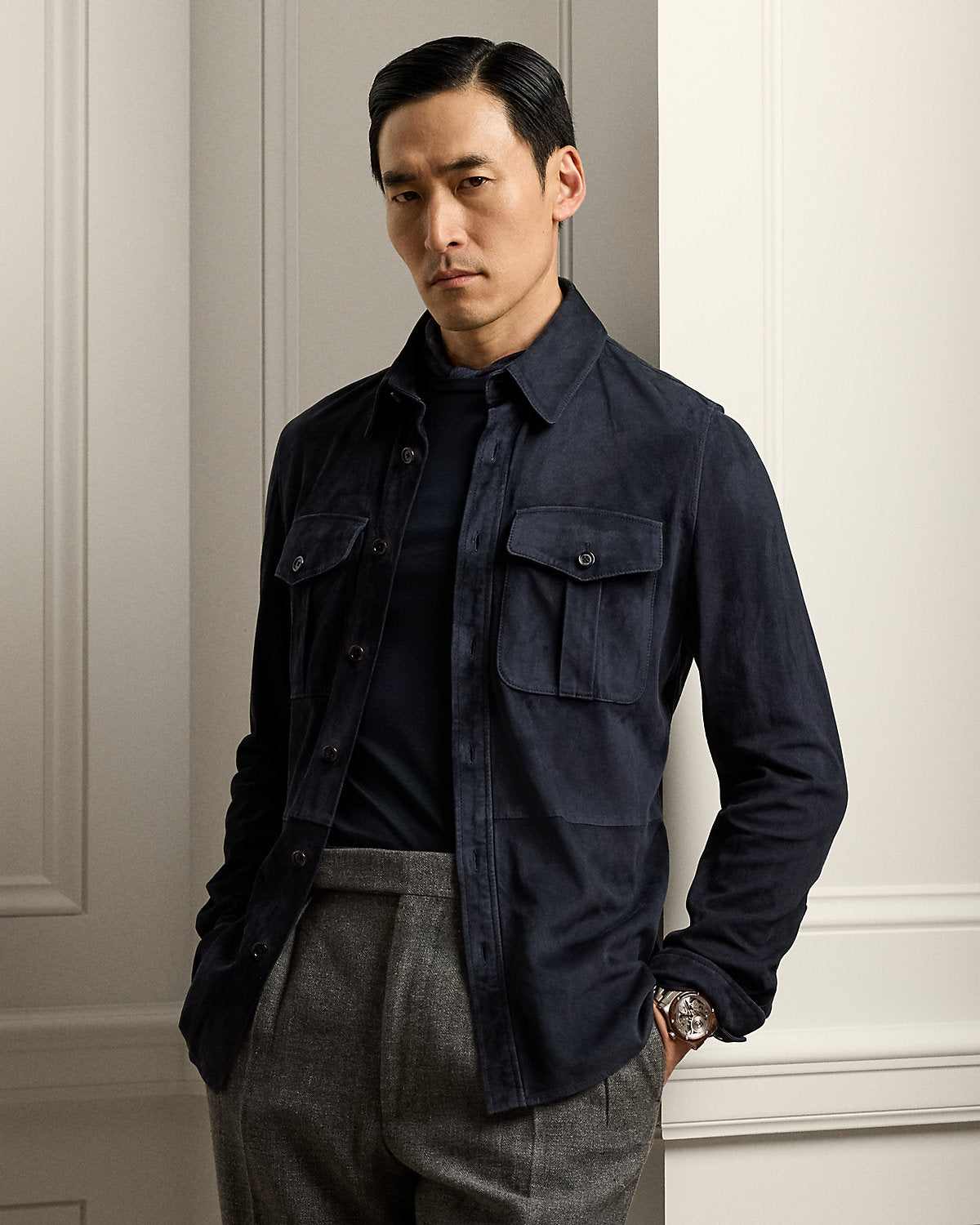 Suede Overshirt