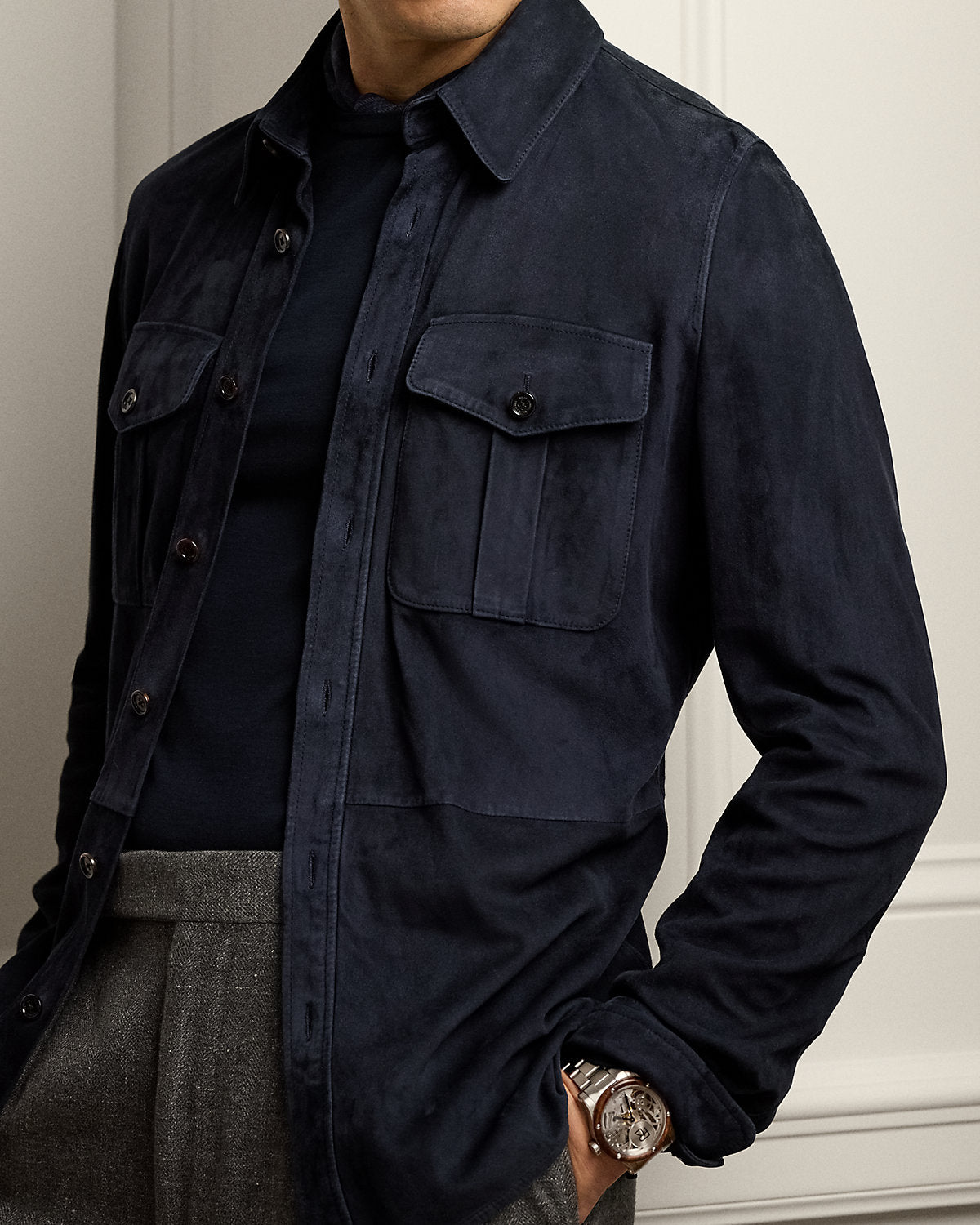Suede Overshirt