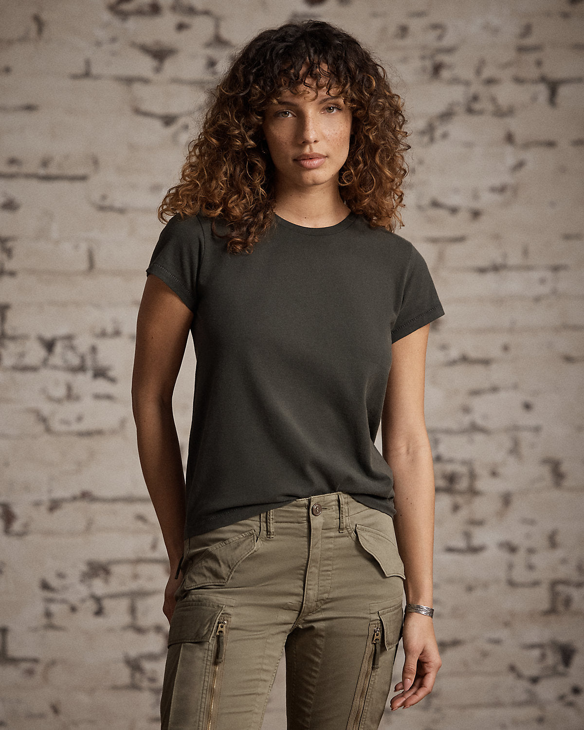 Cotton Jersey Crewneck T-Shirt