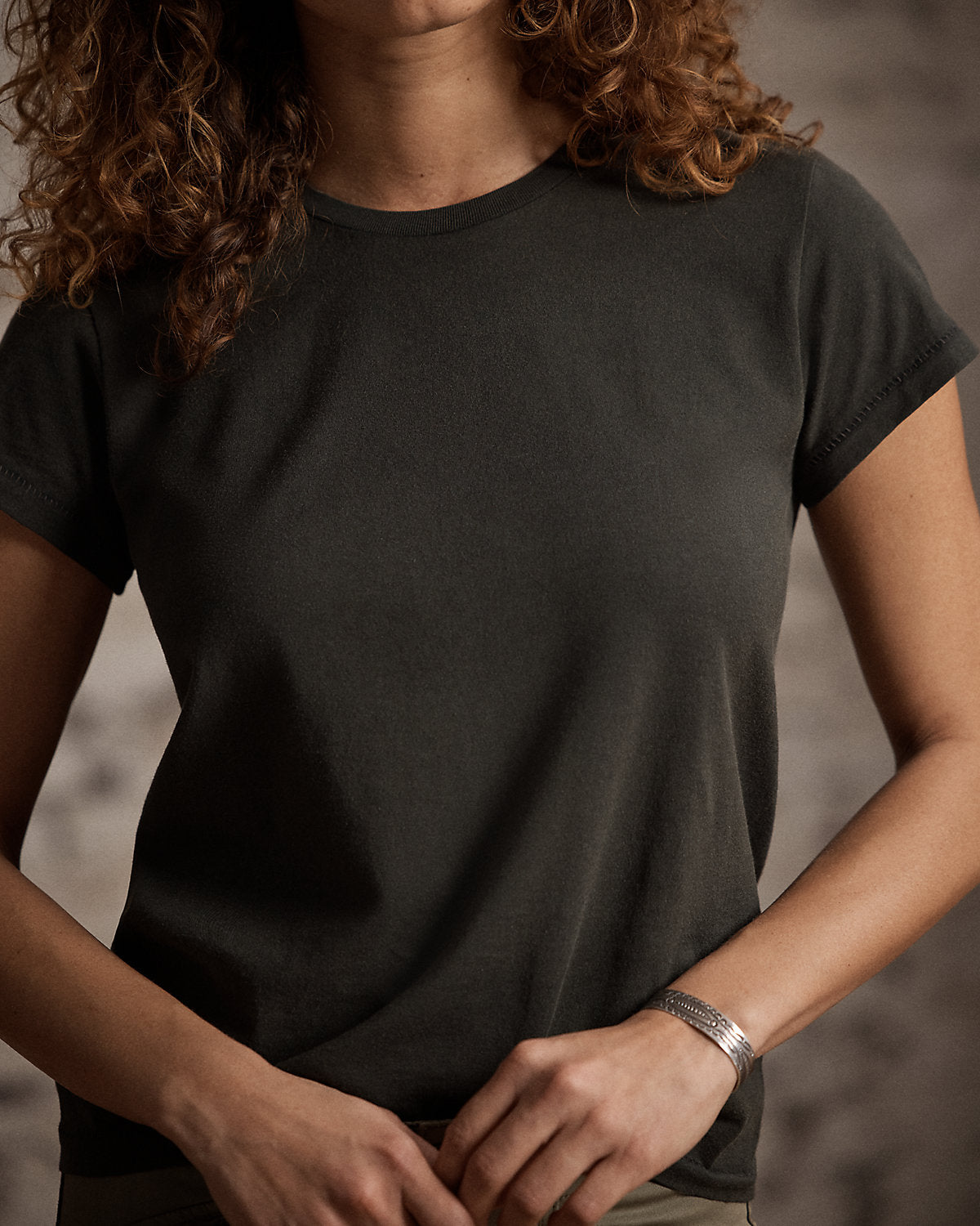 Cotton Jersey Crewneck T-Shirt