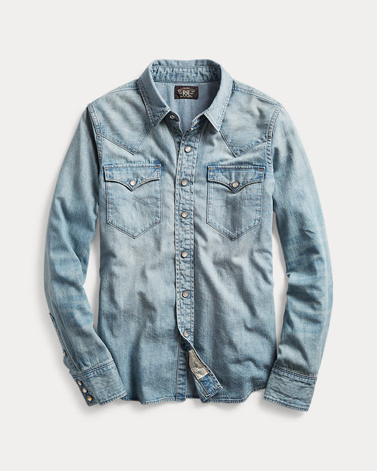 Indigo Denim Western Shirt