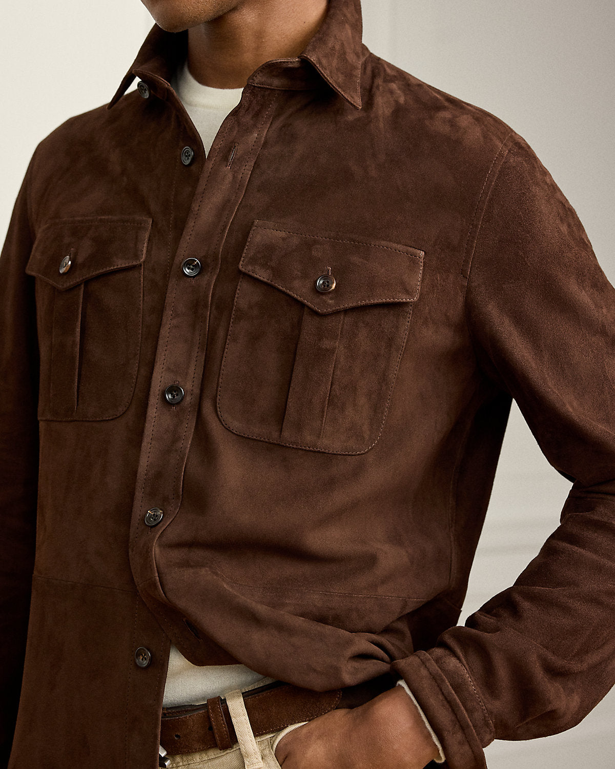 Suede Overshirt