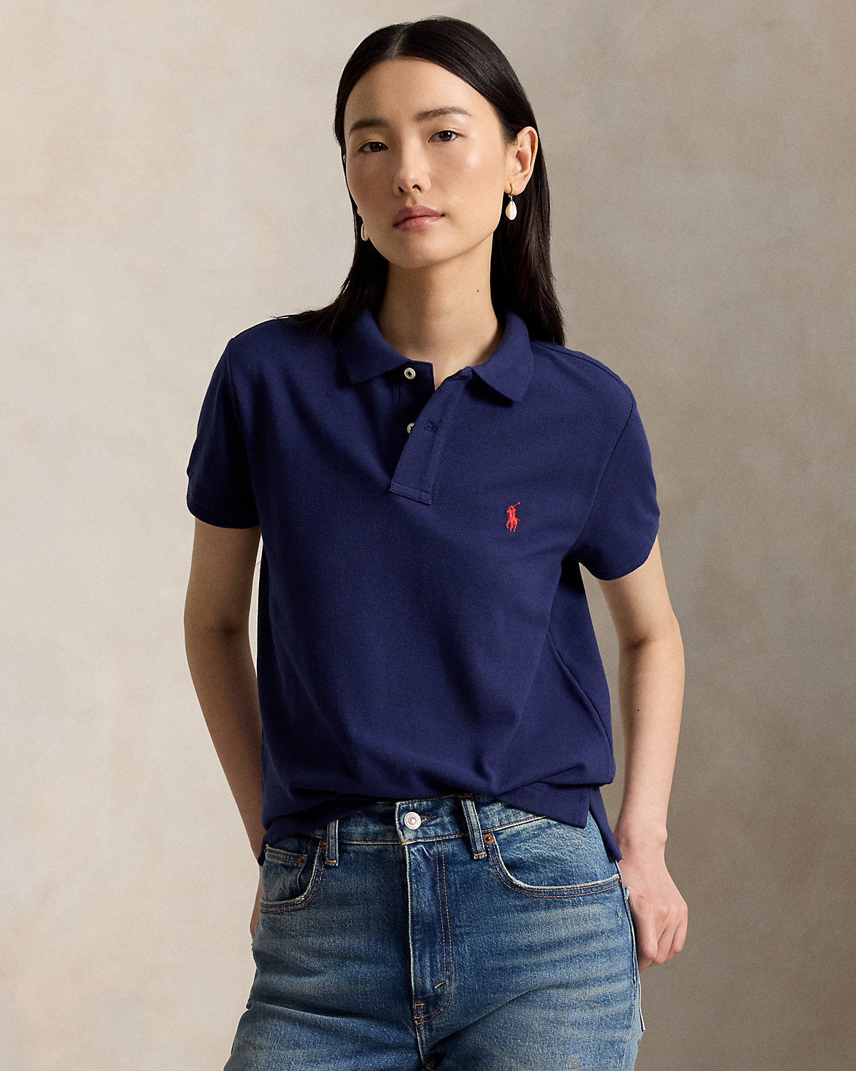 The Iconic Classic Fit Mesh Polo Shirt