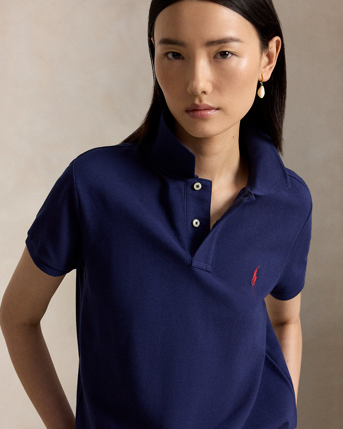 The Iconic Classic Fit Mesh Polo Shirt