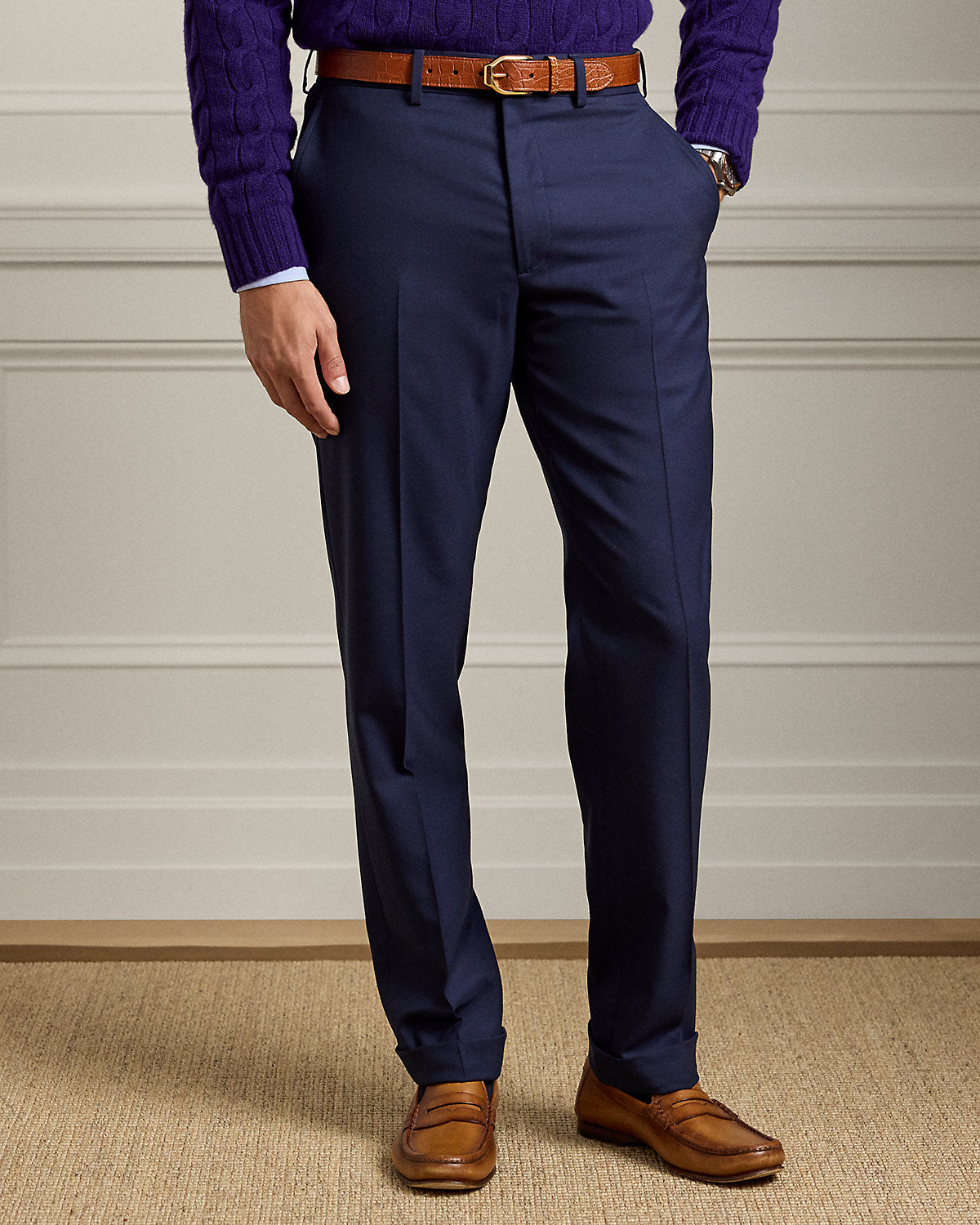 Gregory Hand-Tailored Wool Serge Trouser