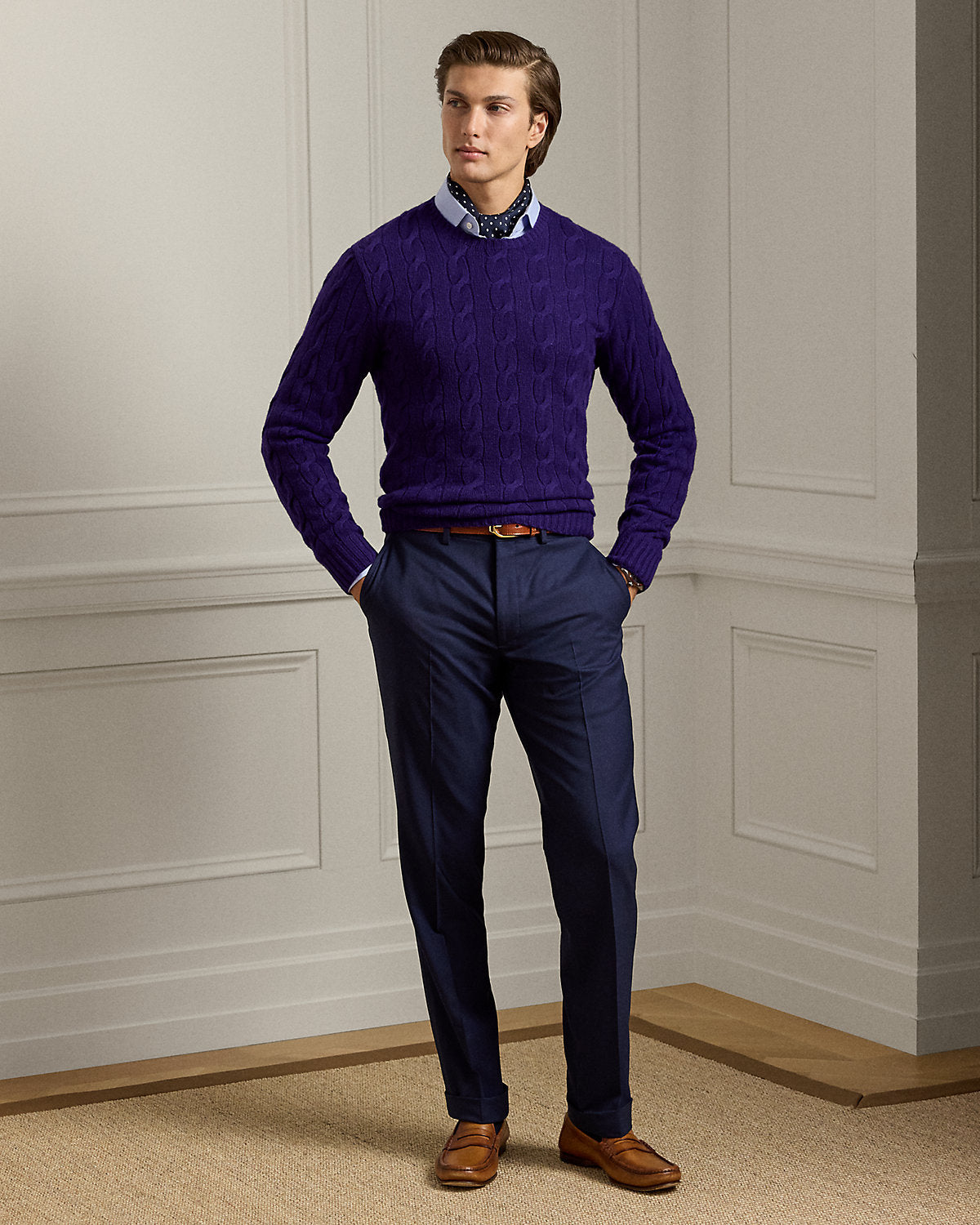 Gregory Hand-Tailored Wool Serge Trouser