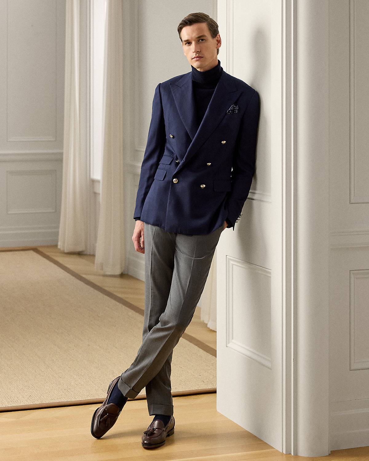 Gregory Hand-Tailored Wool Serge Trouser