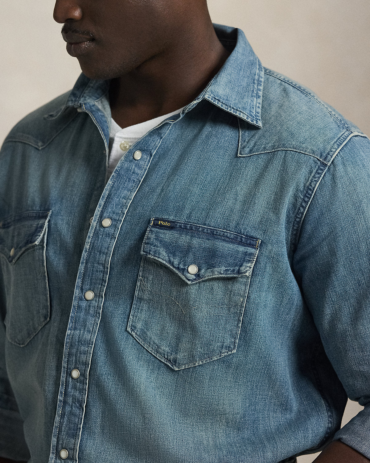 Indigo Twill Western Shirt