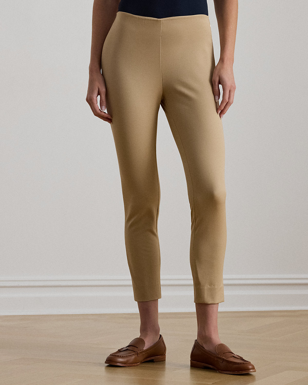 Stretch-Cotton Blend Twill Skinny Pant