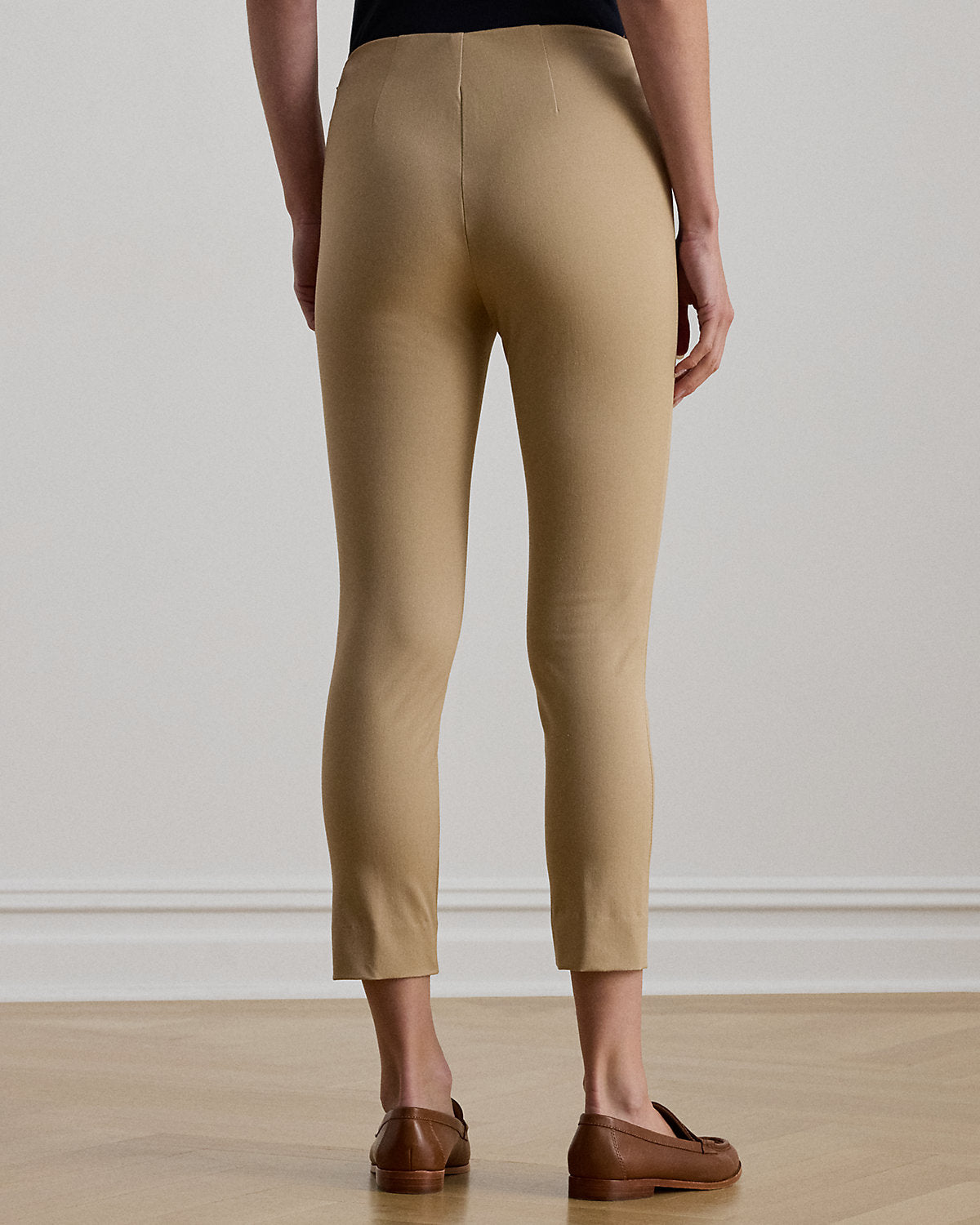 Stretch-Cotton Blend Twill Skinny Pant