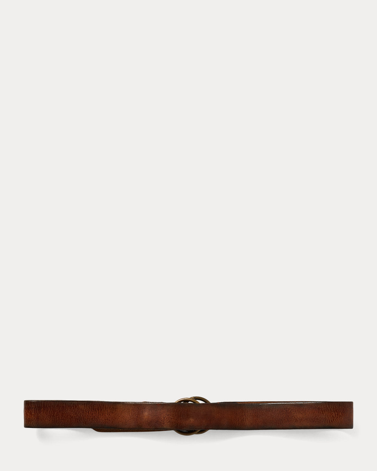 Distressed Leather Double¨CO-Ring Belt